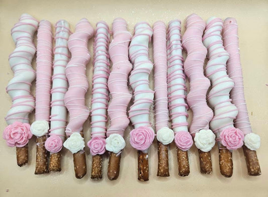 Caramel Wrapped Chocolate Dipped Pretzels